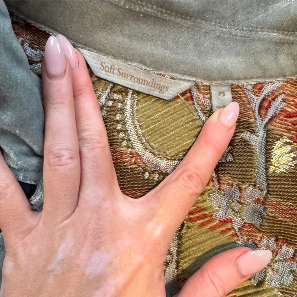 Embroidered Boho Coat SMALL soft surroundings - Picture 8 of 8